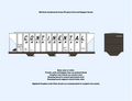 640014 HO Scale Continental Grain Co. PS 4475cf Covered Hopper Decals