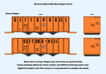 640022 HO Scale Gifford Hill Ortner Open Hopper Decals
