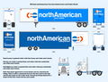 640030 HO Scale northAmerican Van Lines Trailer Decals