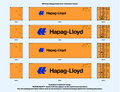 640036 HO Scale Hapag-Lloyd 40 ft. Container Decals