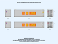 640038 HO Scale Yang Ming Lines (early scheme) 40 ft. Container Decals