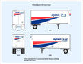 640003 HO Scale Ryder/P-I-E Bullnose Pup Trailer Decals