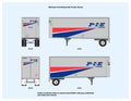 640004 HO Scale P-I-E Nationwide Bullnose Pup Trailer Decals