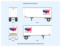 640007 HO Scale Graves/ANR Bullnose Pup Trailer Decals