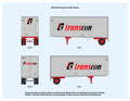 640009 HO Scale Transcon Bullnose Pup Trailer Decals